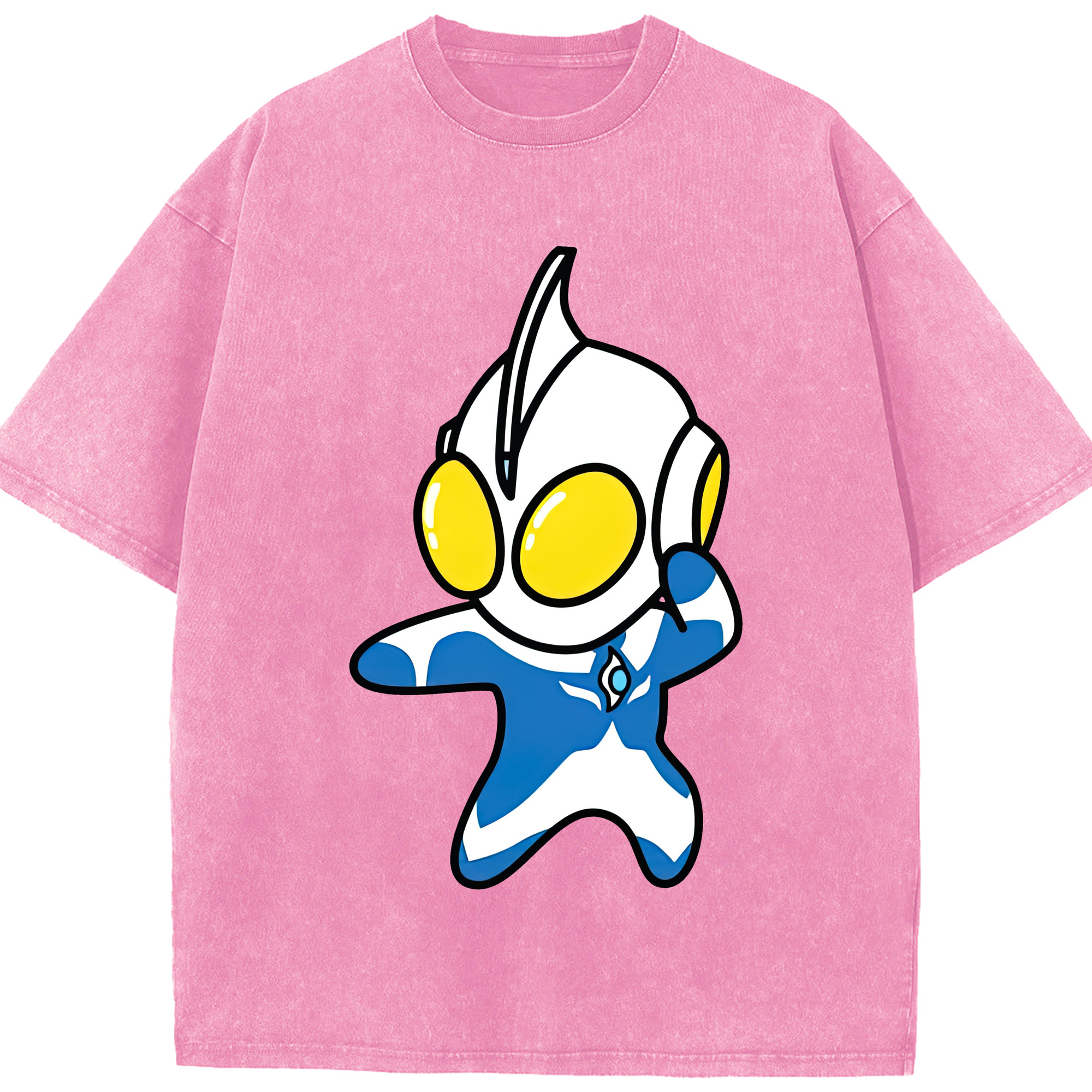 （画像用） ウルトラマン Ultraman 綿100% ヴィンテージ風 半袖Tシャツ（フロントプリント）